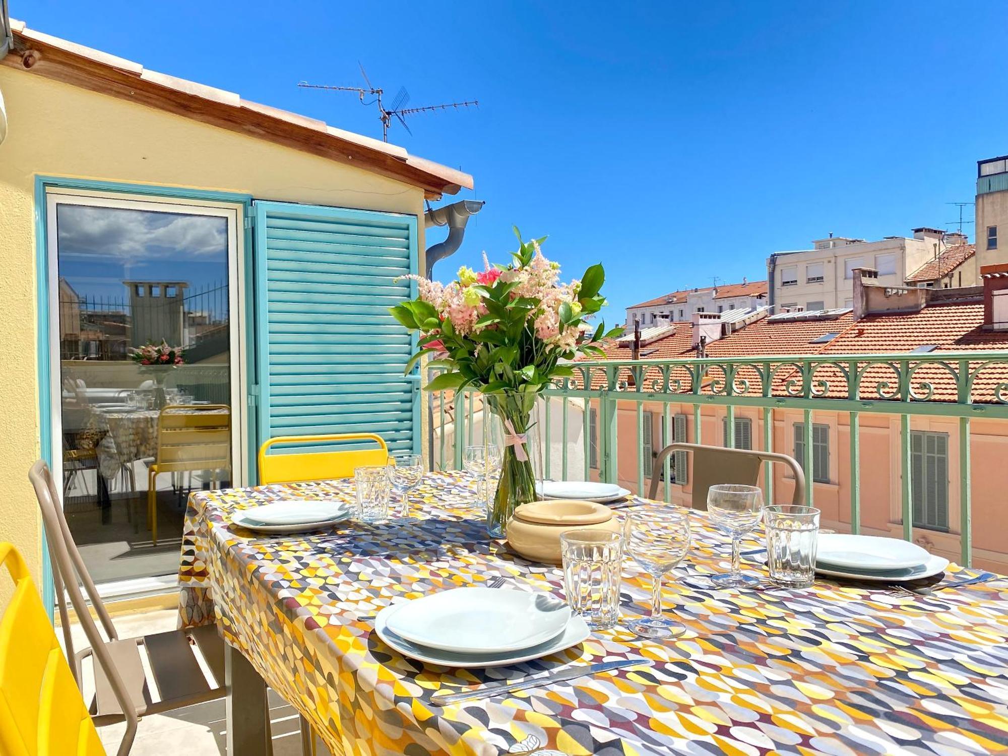 Luxury "Les Toits Du Soleil" - Magnifique Appartement Avec Terrasses Et Jacuzzi - Centre De Cannes - By Scls Locations Exteriör bild